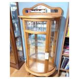 OAK- ROUND FRONT CHINA CABINET