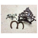 AST IRON HORSE- METAL HOSE HANGER AND SHOES