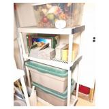 PLASTUDPC SHELF AND CONTENTS- DECORATIONS- BIRD