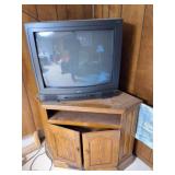 ZENITH TV AND CORNER STAND