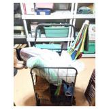 WHEELED CART AND UMBRELLA