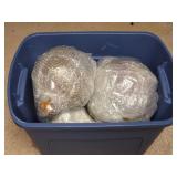 OUTDOOR YARD AND GARDEN GLOBES AND A TURTLE