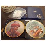 FRED STONE- COLLECTOR PLATES- 2 PLATES IN BOXES