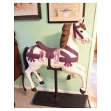 CAROUSEL HORSE ON PEDASTOOL