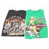 HARLEY DAVIDSON SHIRTS- 2 LARGE