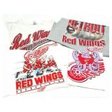 DETROIT RED WINGS-VINTAGE SHIRTS- 4 LARGE SHIRTS