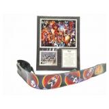KISS- SONIC DOOM GUITAR STRAP AND PHOTOS- WALL
