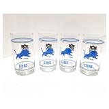 4 DETROIT LIONS GLASSES