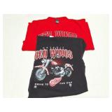 DETROIT RED WINGS- 2 MEDIUM SHIRTS