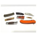 FOLDING KNIFE AND MULTI TOOL LOT- 8 ITEMS