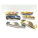 6 - NATIVE AMERICAN AND WOLF THEMED FOLDING