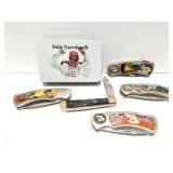 DALE EARNHARDT COLLECTOR KNIVES- 5 KNIVES TOTAL