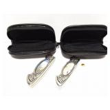 BRADLEY AND EISENHOWER FOLDING KNIVES-WITH SOFT