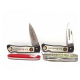 2 SMITH AND WESSON AND 2 SWISS ARMY KNIVES- 4