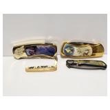 4- WOLF DESIGN FOLDING KNIVES- SMALL IS A BARLOW