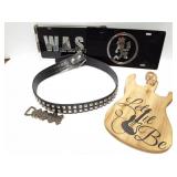 PANTERA BELT- 2 VANITY PLATES - AC/DC BOTTKE