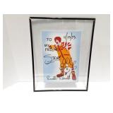 RONALD MC DONALD SIGNED PHOTO- IN FRAME