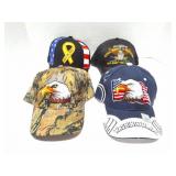 AMERICAN HATS- 4 NICE HATS