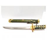 STAINLESS STEEL KNIFE IN DECORATIVE HARD SHEATH