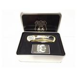 ROUTE 66 KNIFE AND LIGHTER SET IN METAL CASE