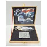 GOD BLESS AMERICA- AMERICAN LEGEND- KNIFE AND