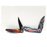 2- FOLDING POCKET KNIVES