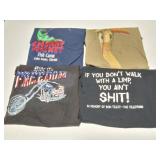 VINTAGE GRAPHIC SHIRTS-4 EXTRA LARGE- MIXED