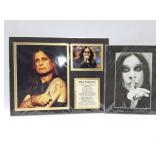 OZZY OSBOURNE- PHOTOS AND WALL ARTWORK- 2 ITEMS -