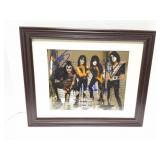 KISS ALIVE 35- SIGNED PICTURE- FRAMED