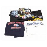 SUPER BOWL XL-VINTAGE- DETROIT- 5 LARGE SHIRTS