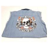 BIKE WEEK - 2009- VINTAGE- BUTTON DOWN- CUT