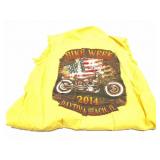BIKE WEEK 2014- BUTTON DOWN - SLEEVE CUT OFF-XL