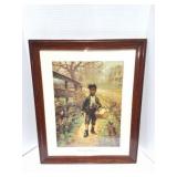 PROTECTING THE GROCERIES- FRAMED PRINT