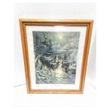 VALLEY OF THE SPIRITS- FRAMED WOLF ART