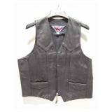 MOB - GENUINE LEATHER BUTTON DOWN - VEST- EXTRA