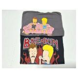 BEAVIS AND BUTTHEAD- 2 VINTAGE SHIRTS- LARGE