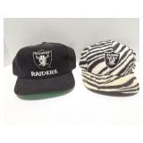 OAKLAND RAIDERS-2 VINTAGE HATS- ONE IS CORDUROY