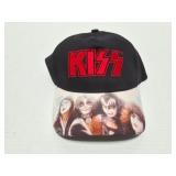 KISS- VINTAGE HAT WITH BAND PICTURE ON TOP OF BRIM