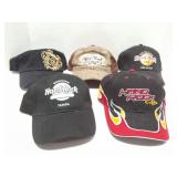 HARD ROCK CAFE- 5 VINTAGE HATS