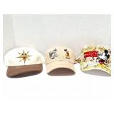 MICKEY MOUSE HATS- 3 VINTAGE HATS