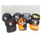 BIKER AND BIKE WEEK HATS- VINTAGE- 7 HATS