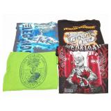 VINTAGE GRAPHIC SHIRTS- 4 EXTRA LARGE- MIXED