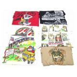 VINTAGE GRAPHIC SHIRTS- 6 LARGE - ASSORTMENT