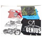 VINTAGE GRAPHIC SHIRTS- 6 EXTRA LARGE- LARGE