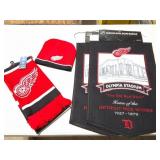 DETROIT RED WINGS- HAT- SCARF AND MORE