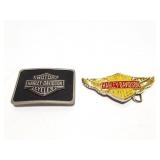 2 HARLEY DAVIDSON BELT BUCKLES