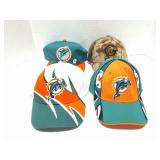 MIAMI DOLPHINS- 4 VERY NICE HATS