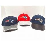 NEW ENGLAND PATRIOTS-3 VERY NICE HATS- NFL HATS
