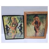 MELISSA COATS SIGNED PHOTO AND WWF SABLE PHOTO-