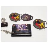 INSANE CLOWN POSSE- 2 BELT BUCKLES AND WALLET